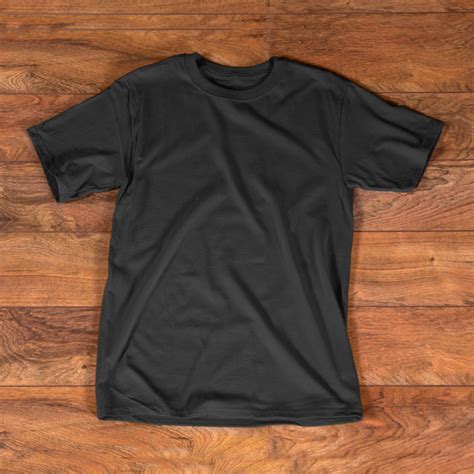 black t shirt mockup template.